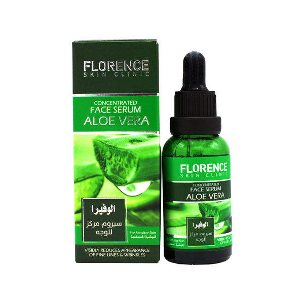 Florence Aloe Vera Serum for Sensitive Skin, Cooling and Anti-Aging, 30ml