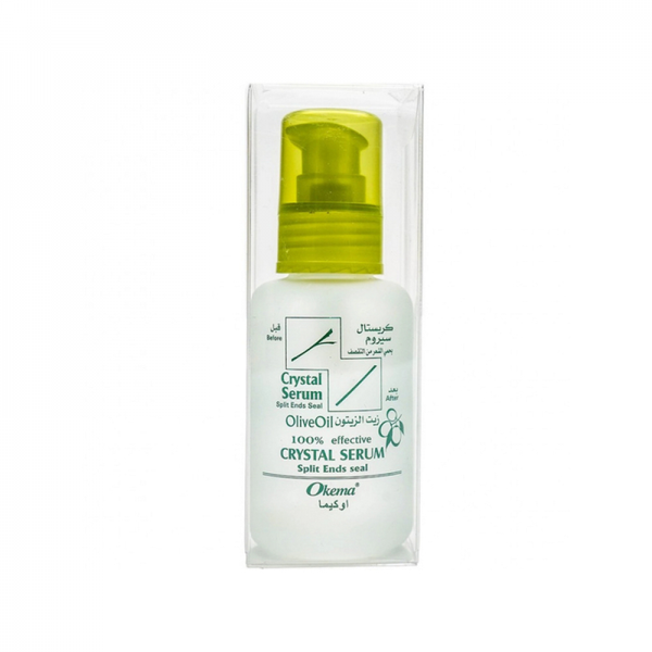 Okema Crystal Hair Serum with Olive Oil Extract for Shine and Nourishment 60ml