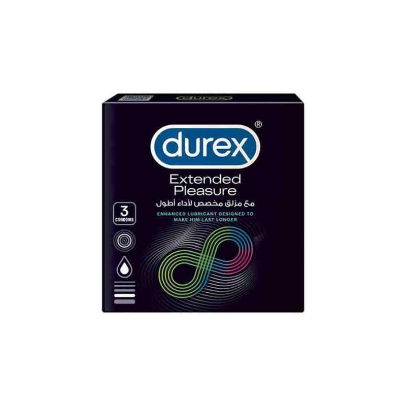 Best Durex Condoms Extended Pleasure Lubricated 3 Pieces Durex