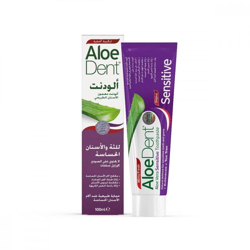 AloeDent Sensitive Gums & Teeth Toothpaste with Aloe Vera, 100ml