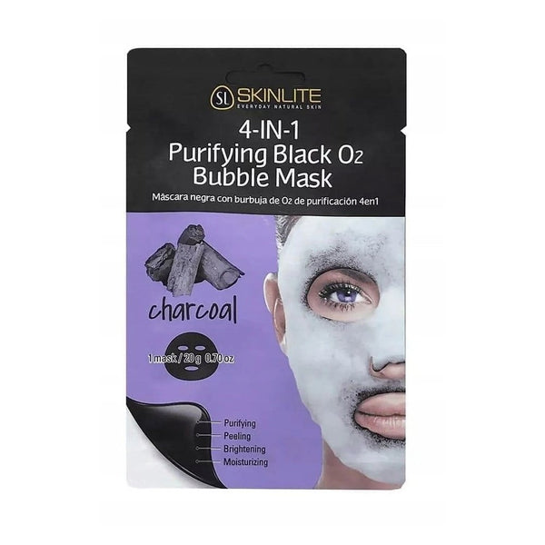 Skinlite Charcoal Facial Cleansing Mask, Activated Carbon, 20g