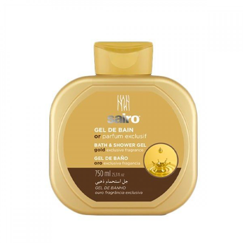 Sairo Gold Shower Gel, Revitalizing Formula, 750ml