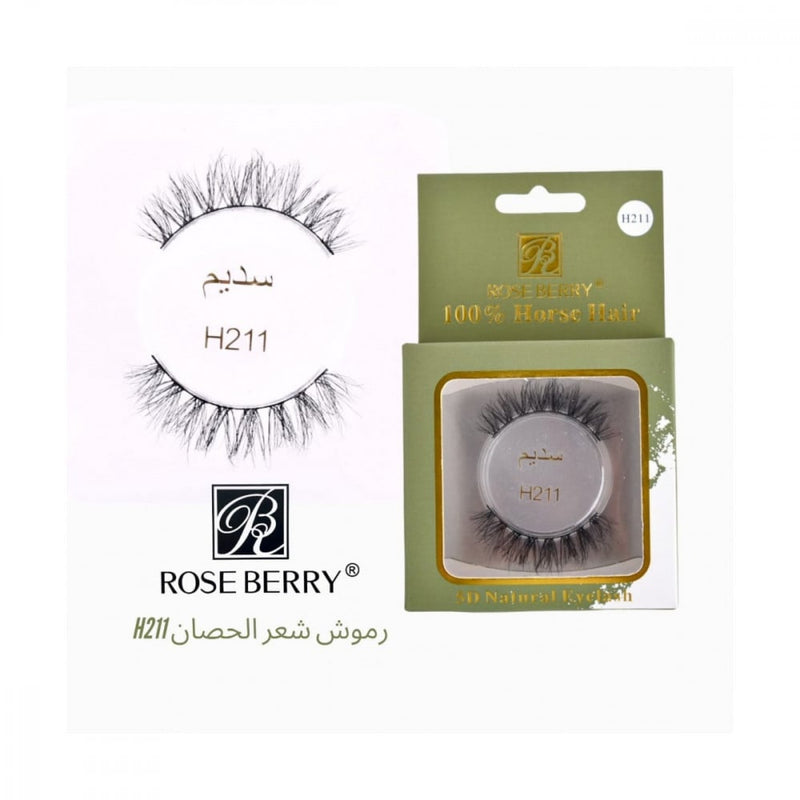 Rose Berry H211 Nebula False Eyelashes, 100% Natural Horse Hair
