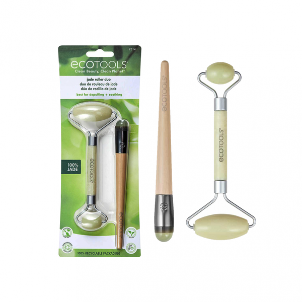 Ecotools Facial Massage Roller, 100% Jade, Dual-Ended