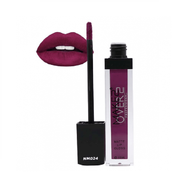 Make Over 22 Matte Lip Gloss NM024, Long-Lasting Fluid Texture