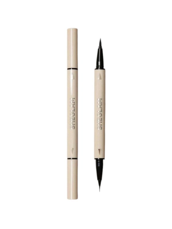 SHEGLAM 2-in-1 Matte Dual Tip Eyeliner Black