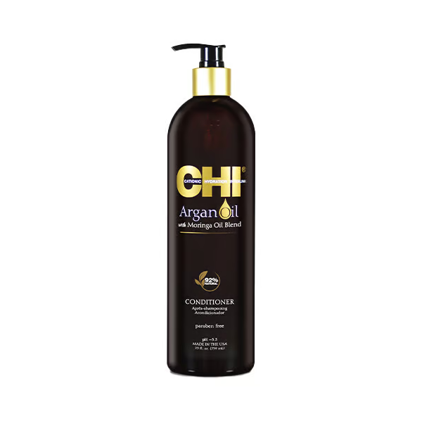 Chi Argan Oil and Moringa Oil Conditioner, Sulfate-Free, 739ml