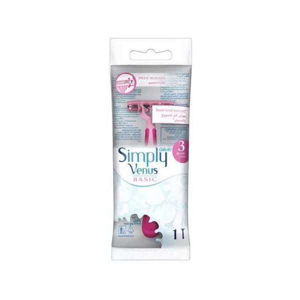 Gillette Simply Venus Manual Razor Blades 3-Blade Count 1