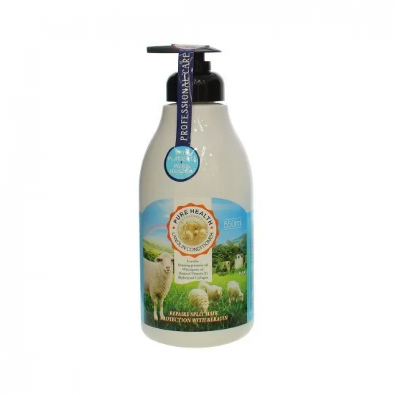 Wokali Goat Milk Hair Conditioner, Lanolin Enriched, Deep Hydration, 550ml