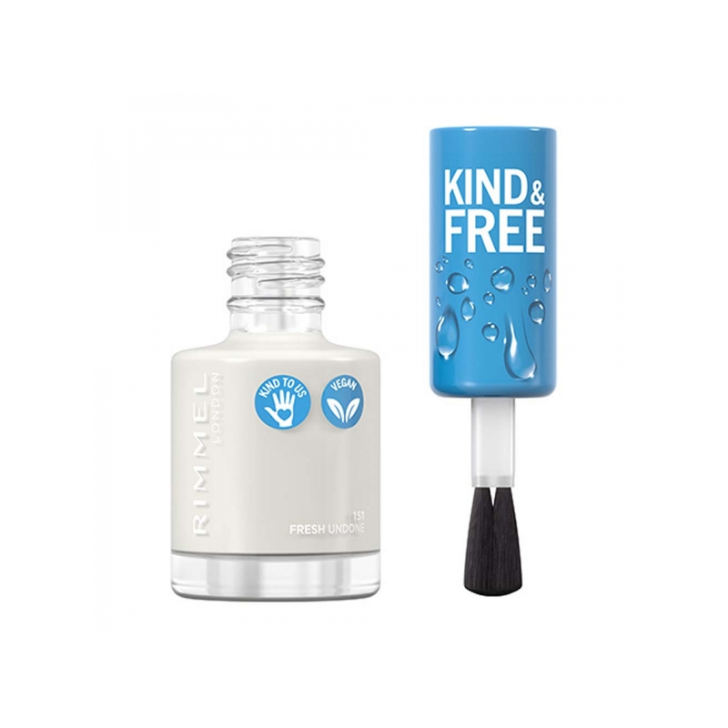 Rimmel London Kind & Free Nail Polish, Vegan, Bio-Based Formula