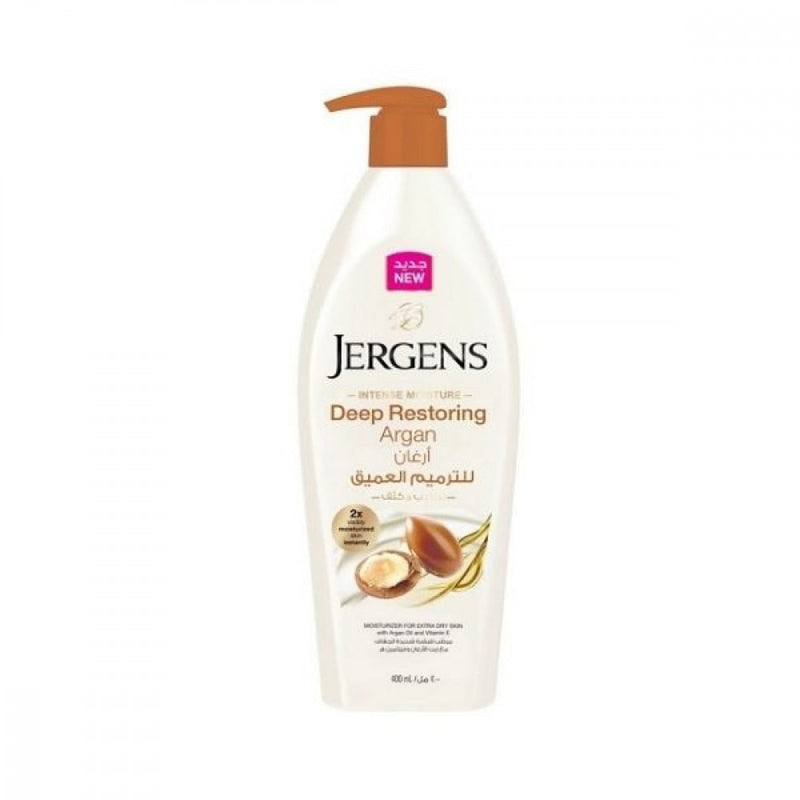 Argan Intensive Moisturizing Body Lotion Hydrating Jergens 400ml