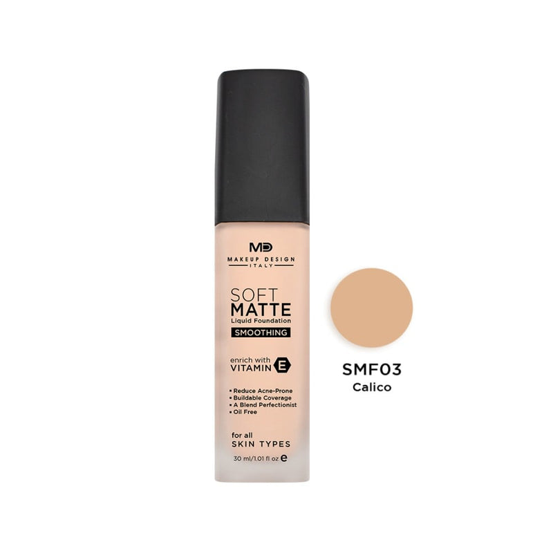 Top Rated Liquid Foundation Matte Buildable Coverage MD Calico SMF03