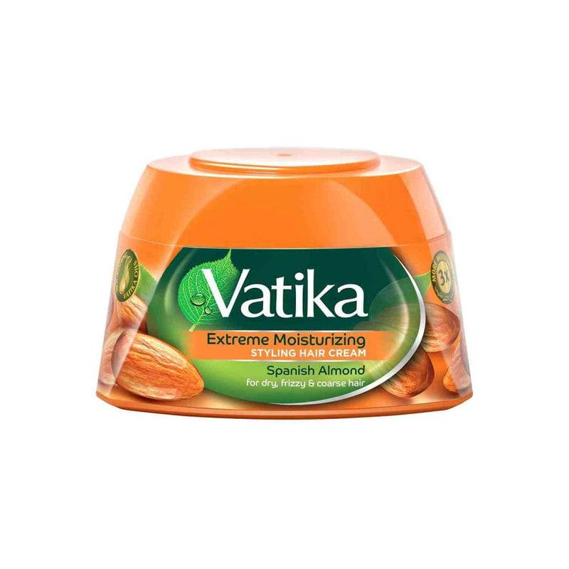 Vatika Almond Hair Styling Cream, Honey and Aloe Vera, 140 ml