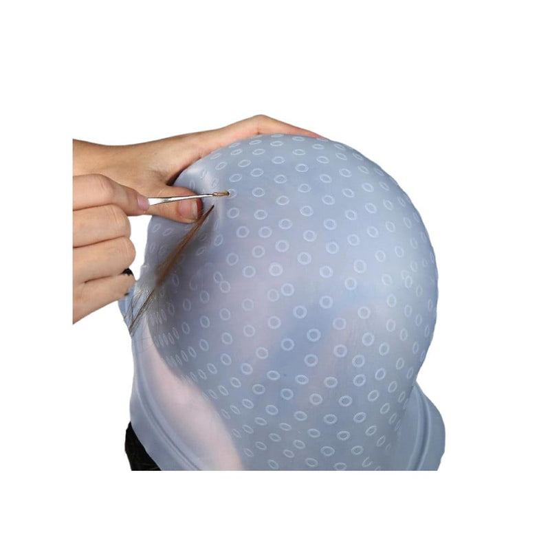 Transparent Highlight Dye Cap With Hook For Precise Hair Colouring