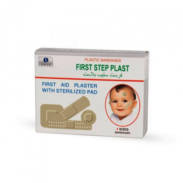 Focus First Step Plast Adhesive Wound Dressings Sterile 100 Count