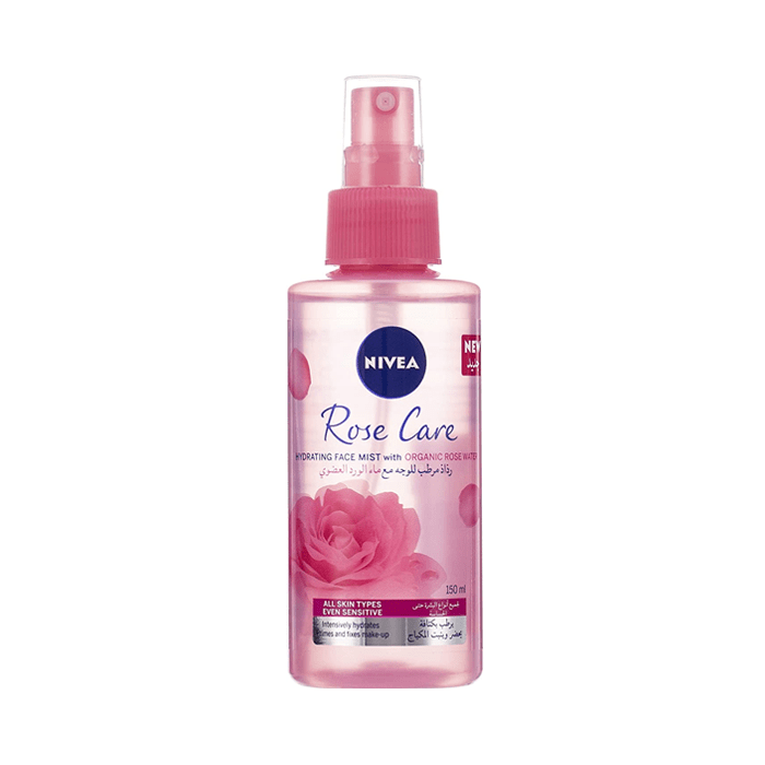 Nivea Organic Rose Water Facial Mist, Moisturizing Spray, 150ml