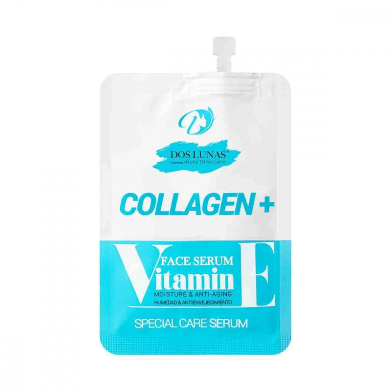 Dos Lunas Vitamin E Collagen Facial Serum for Wrinkle Reduction, 10ml