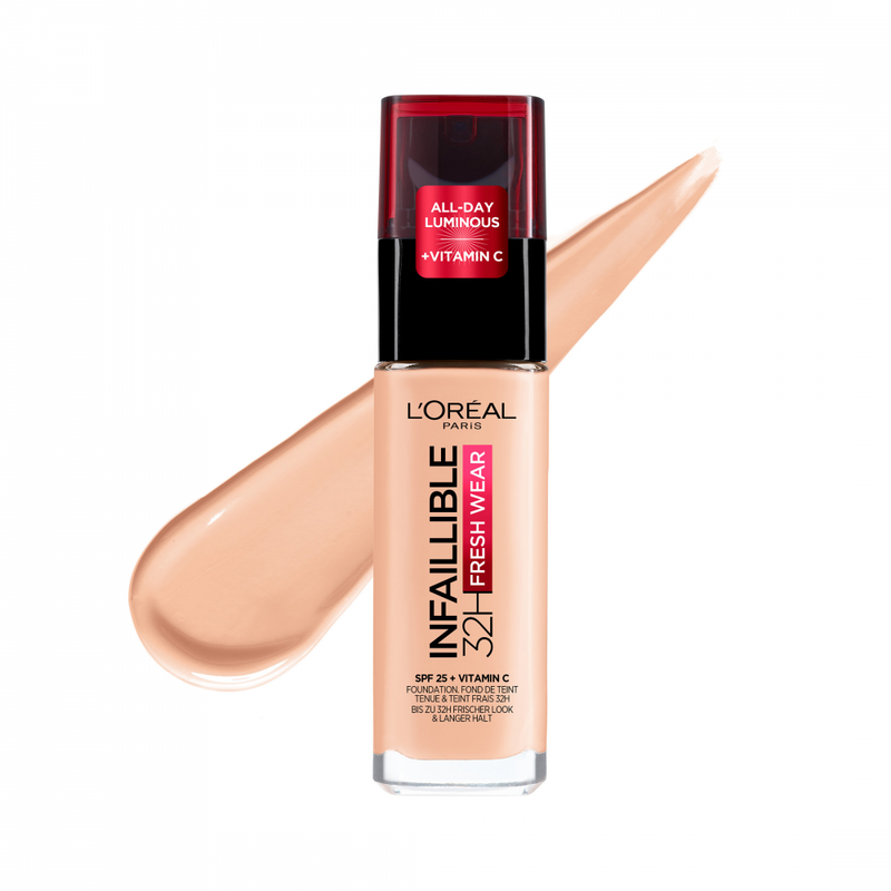 L'Oreal Paris Infallible 32H Fresh Wear Foundation 20 Ivory SPF 25 Full Coverage