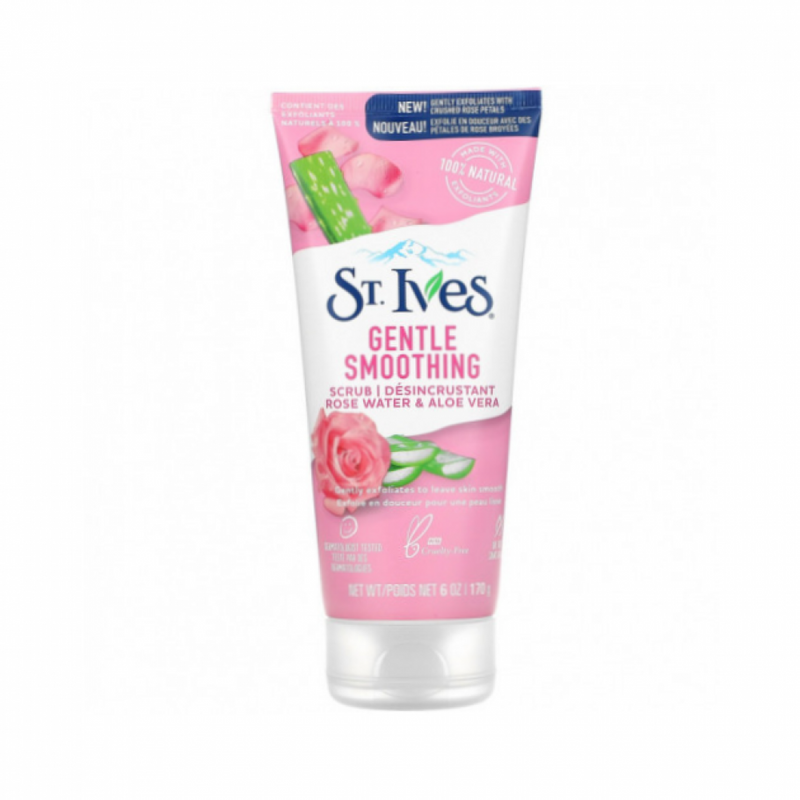 Facial Scrub Aloe Vera Gentle Exfoliating Rosewater St. Ives 170ml