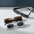 Black Sunglasses Tortoiseshell Frame Unisex UV Protection Glasses 1 Pair
