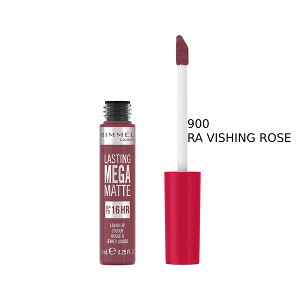 Rimmel London Lasting Mega Matte Liquid Lipstick, 900 Ravishing Rose
