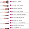 Bh Cosmetics Makeup Brush Set Marble Luxe 10-Piece Synthetic Collection
