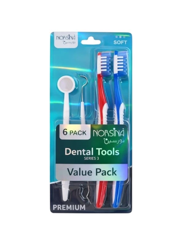 Dental Care Kit 6-Piece Oral Hygiene Set Tongue Cleaner Norsina