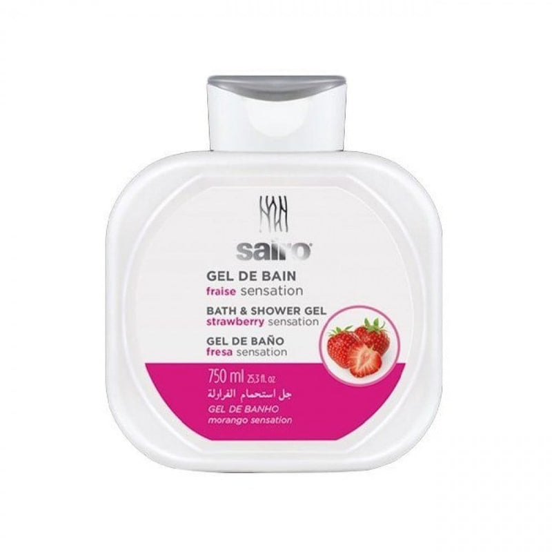 Sairo Strawberry Shower Gel, Moisturizing Formula, 750ml