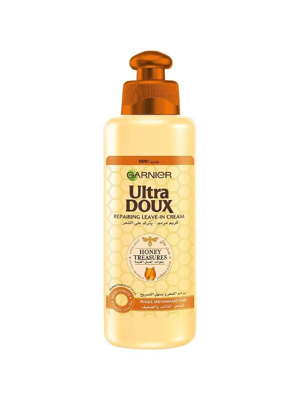 Garnier Ultra Doux Leave-In Repairing Cream with Honey for Damaged Hair - 200ml