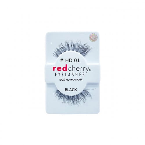 Red Cherry HD 01 Natural Hair False Eyelashes Black