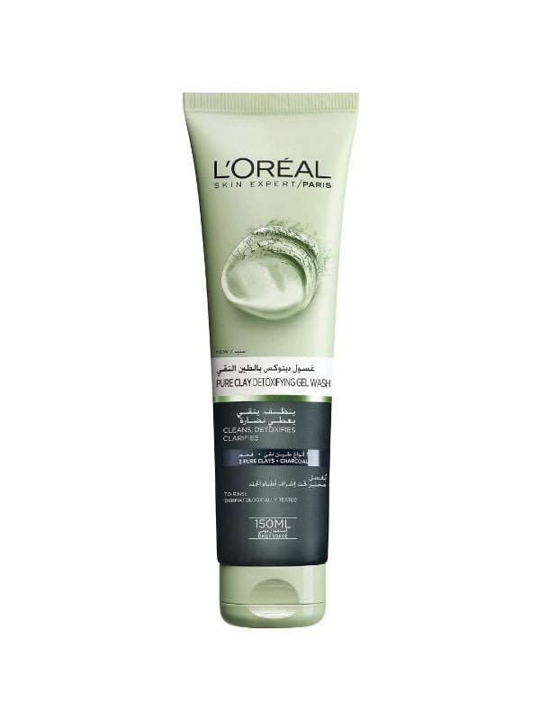 Charcoal Detox Face Wash Purifying Clay L'Oreal Paris 150ml