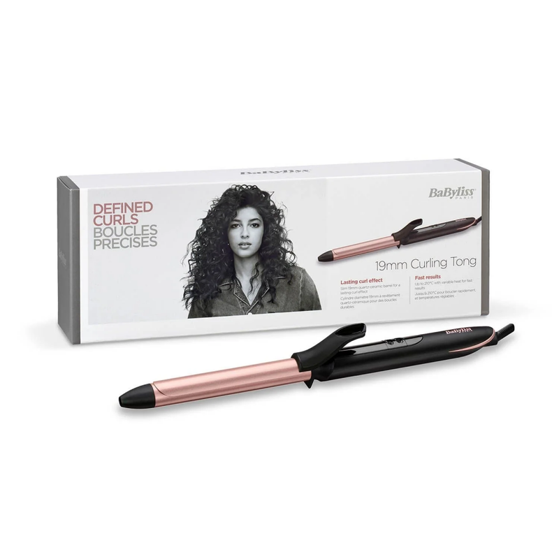Babyliss 19mm Quartz-Ceramic Hair Curler 210C with 6 Heat Settings