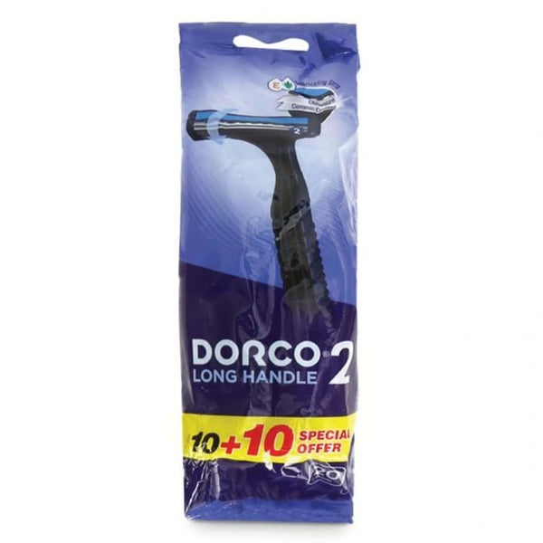 Dorco Men's Razor Blades with Vitamin E & Aloe Vera - 20 Count