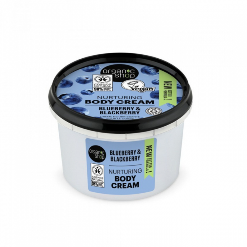 Organic Shop Blueberry & Blackberry Body Cream 250ml