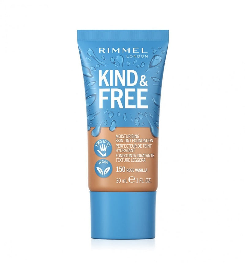 Rimmel London Kind & Free Moisturizing Foundation, Vegan, Fragrance-Free