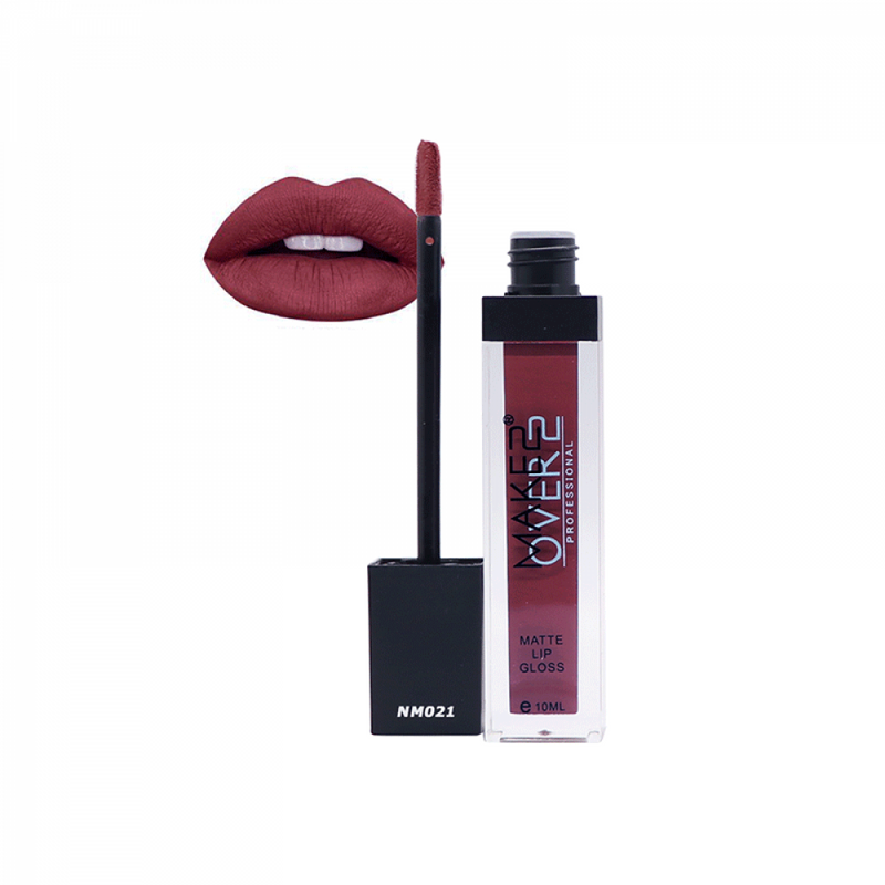 Make Over 22 Matte Liquid Lipstick NM021 Long-Lasting Transfer-Resistant