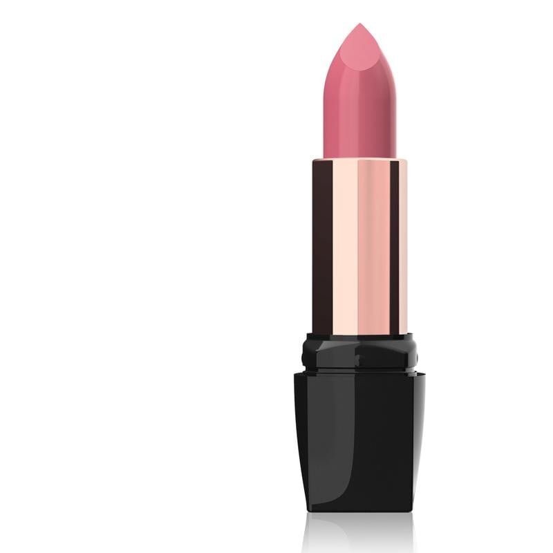 Satin Cream Lipstick Bright Pink Moisturizing Shea Butter Golden Rose 4g
