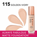 Bourjois Always Fabulous Foundation 115 Ivory Gold, 30ml