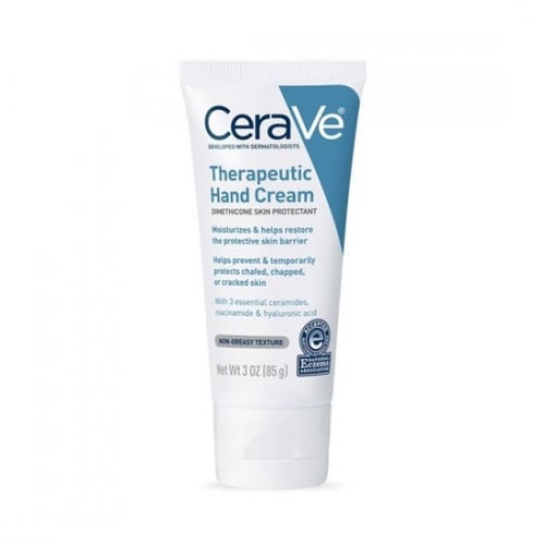 CeraVe Therapeutic Hand Cream with Dimethicone, Ceramides, Hyaluronic Acid, 85g