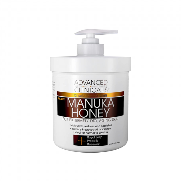 Advanced Clinicals Manuka Honey Cream with Royal Jelly Extract, 454g
