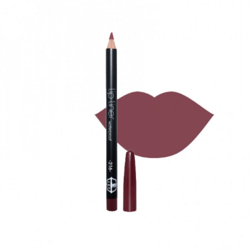 Lef Lip Liner Pencil 216 Wood Long-Wear High Pigment