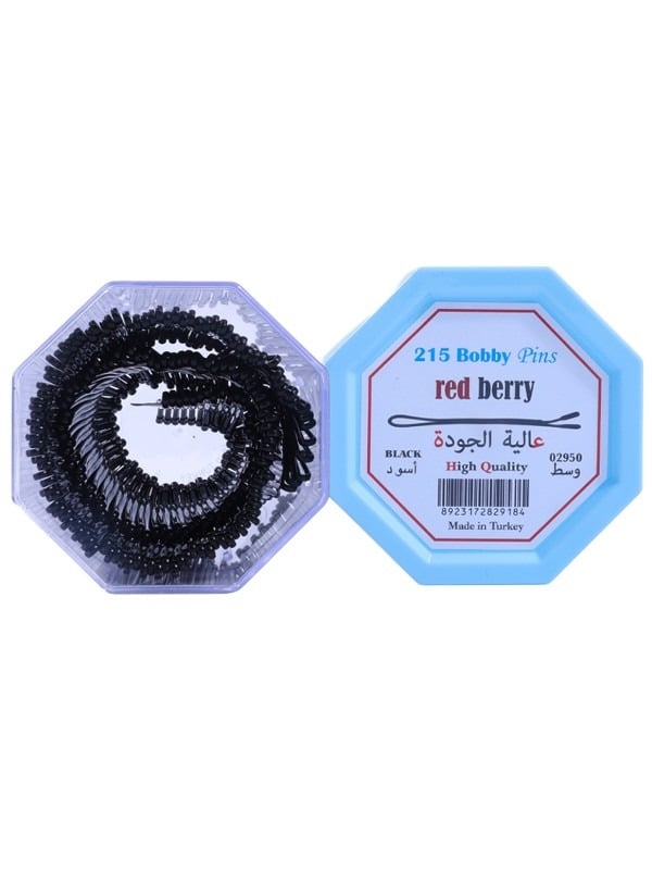 Hair Pins for Buns Professional Medium 100 Pieces Red Berry