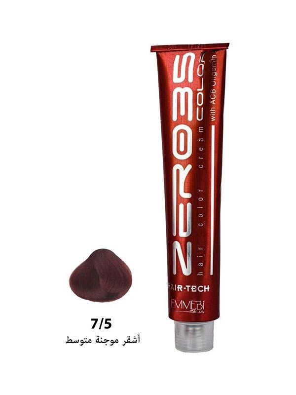 Zero 35 Italian Hair Dye Medium Wavy Blonde 7/5 with 5 Minerals