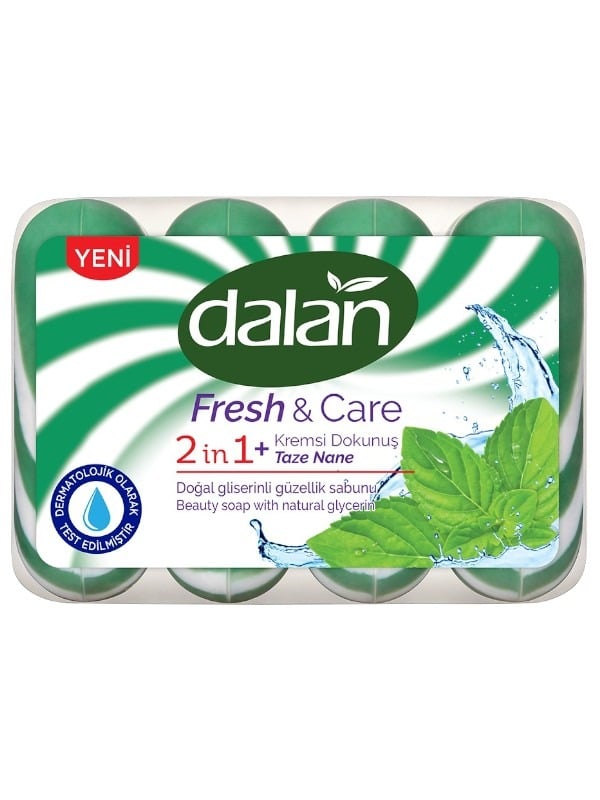 Dalan Fresh & Care 2-in-1 Fresh Mint Bar Soap with Glycerin 90g