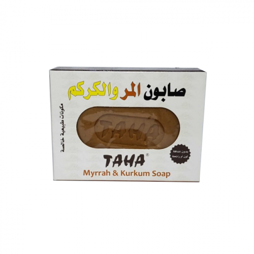 Taha Myrrh and Turmeric Soap for Skin Lightening and Cleansing, 125g
