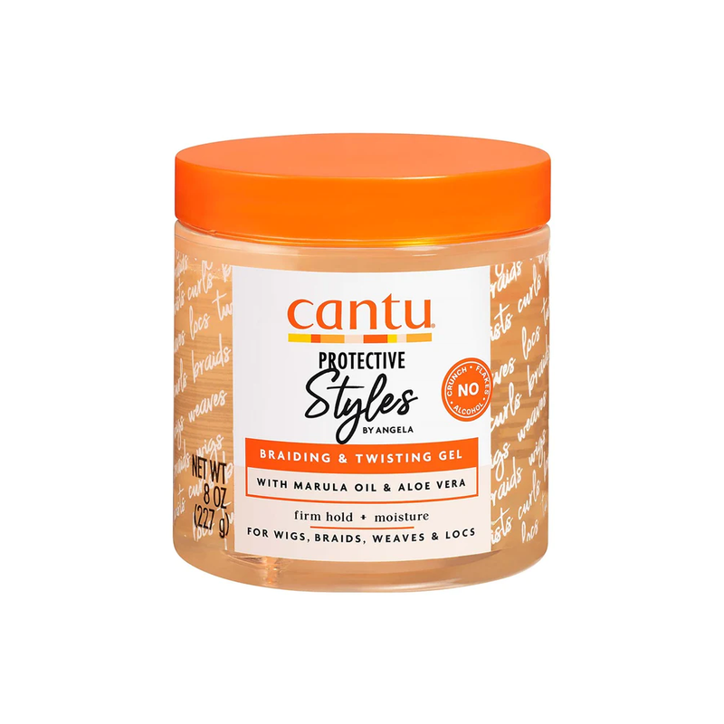 Cantu Protective Styles Braiding and Curling Hair Gel, Marula Oil, 227g