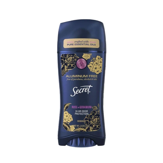 Secret Deodorant Stick Rose and Geranium 24 Hour Protection 73g