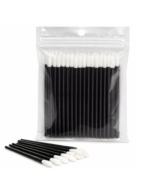 Disposable Makeup & Eyelash Brushes - 50 Pieces