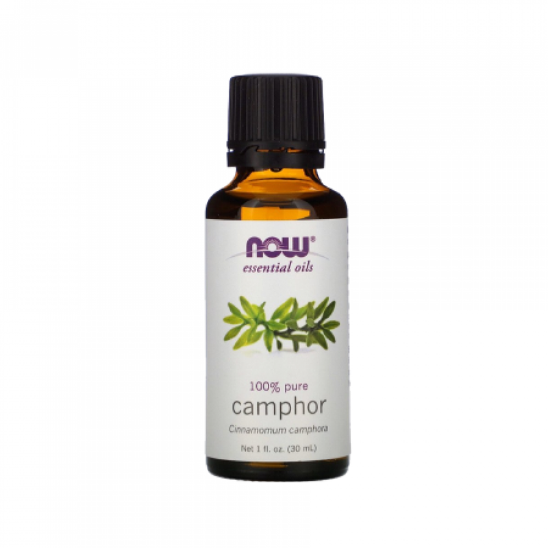 Now Camphor Essential Oil, 100% Natural, 30ml