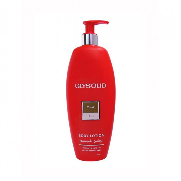 Glysolid Musk Body Lotion for Dry and Normal Skin, Moisturizing, 500ml